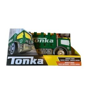 Tonka Mighty Force Garbage Truck Lights Sounds New in Box Green Toy Vehicle